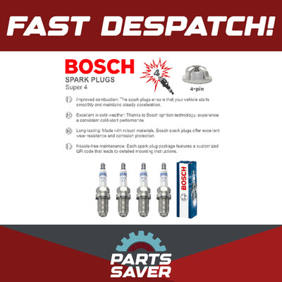Spark Plugs Set 4x 0242232501 Bosch 5960J9 BlisterN59FR78 FR78 Quality New