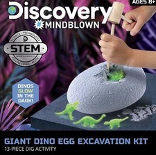 Discovery MINDBLOWN: Giant Dino Egg Excavation Kit 13-Piece Dig Activity Kit 