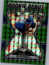 2022 Panini Mosaic #RD-12 Tylor Megill Rookie Debut Green Mosaic