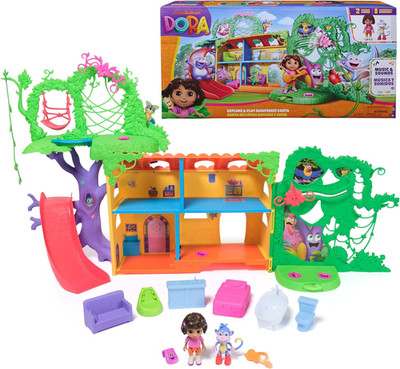 Rainforest Casita Playset: Fun Dollhouse & Bilingual Toys for Kids 3+