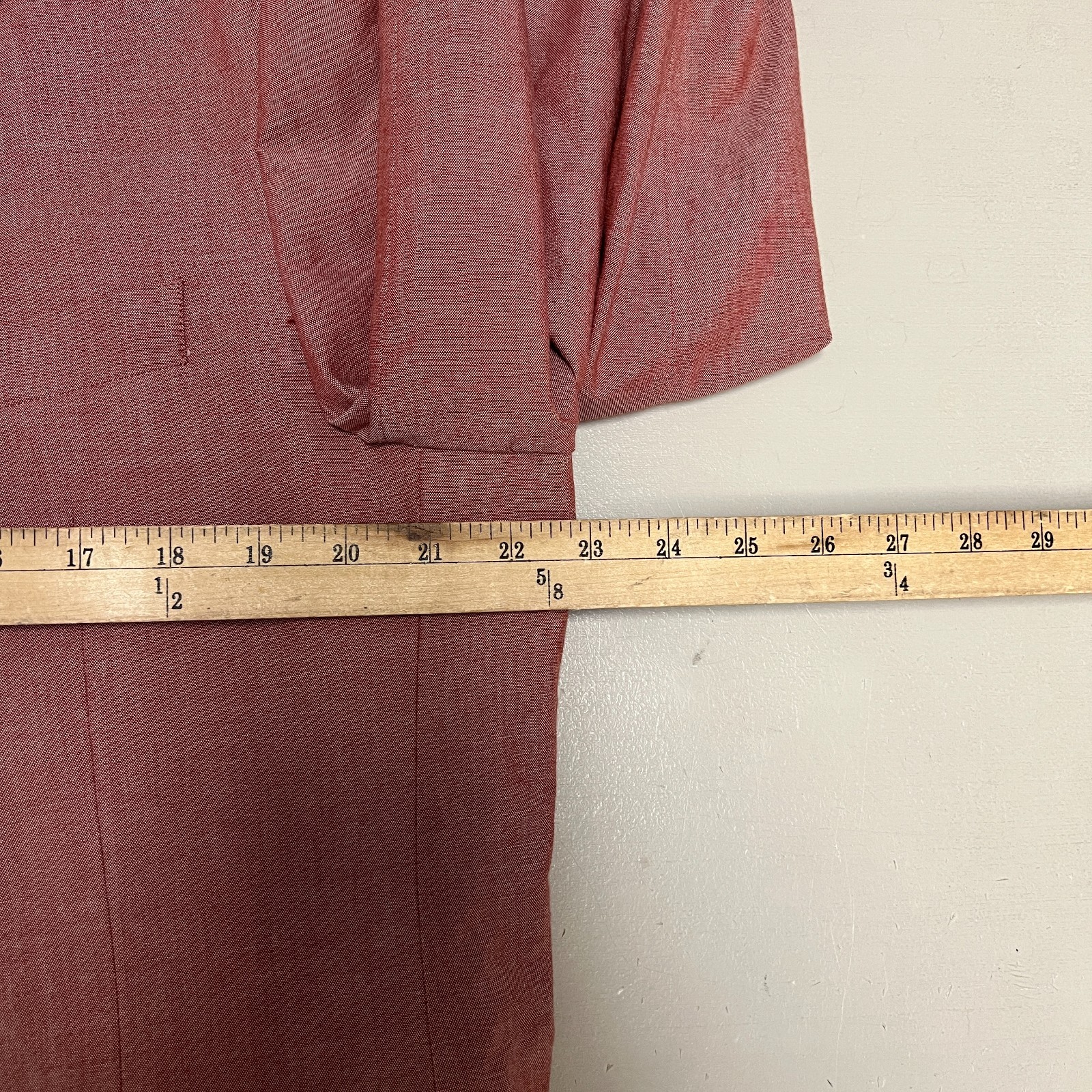 Tommy Hilfiger Pink Blazer Mens 46R Suit Jacket Cotton Salmon Sport Coat Red thumbnail 8