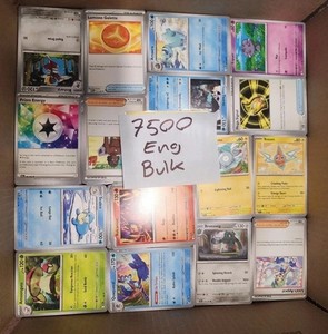 Pokémon TCG:7500+bulk lot C/UC, trainers, supporters, items, energies, code card