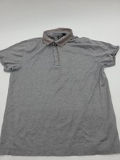 Boss Regular Fit Polo Shirt Men L Gray Solid. 37958