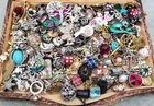 Huge Vintage & Modern Charms Pendant Costume Lot Crafting Scrap Booking Jewelry
