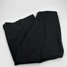 Chico's Charcoal Gray Wide Leg Pull On Seamed Pants Size 2 Regular 12R Trouser