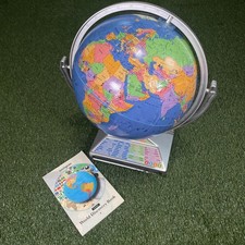 Replogle Intelliglobe 12 Inch Interactive World Globe with Discovery Book Blue