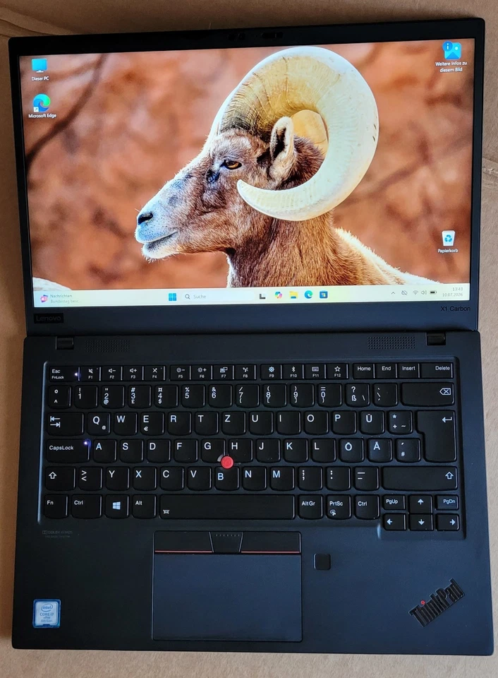 Lenovo ThinkPad X1 G7 · i7-8665U · 16GB · 256GB, Foto 3 von 5