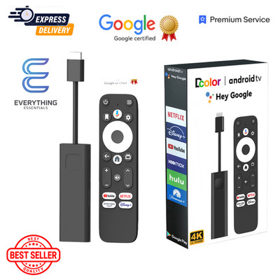 Google Certified DColor GD1 Android 14.0 2GB/16GB AI Smart TV Stick Google Voice