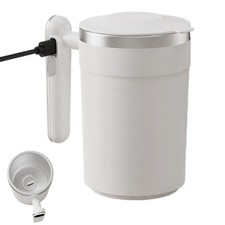 Electric Coffee Mug With Built-in LCD Thermometer,Automatic Stirring Coffee Cup