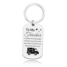 Trucker Gift for Men Truck Driver Gift Ideas Keychain Gifts for Truck Driver