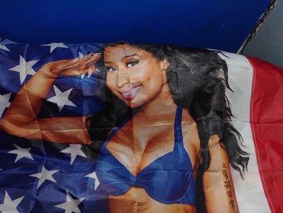 Nicki Minaj American Flag 3x5ft Tapestry Poster Music Idol Room Wall decor NEW  