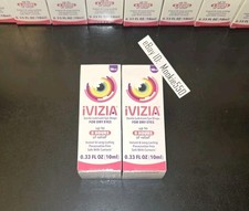 EXP 02/2028  2 Box LARGE 0.33oz 10mL iVIZIA Lubricant Eye Drops 