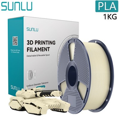SUNLU 1KG PLA Bone White 3D Printer Filament 1.75mm PLA 1KG For FDM 3D Printers