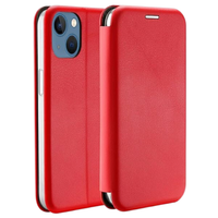 Beline Book Magnetic HüLle FüR Iphone 15 Plus/14 Plus 6,7 Zoll, Rot