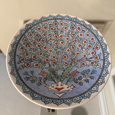Chaz chez Galip Avanos Gini Signed Ceramic Hand painted Display Plate *READ*