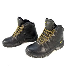 Vtg 1997 Nike Air ACG Black Leather Heavy Duty Hiking Mountain Trek Boot US 10