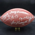 Tom Brady/Peyton Manning/Joe Montana +10 Signed Football Auto Fanatics ZJ21280