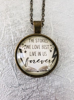 The Stories We Love Best Live In Us Forever JKR Quote Necklace | Fandom Jewelry