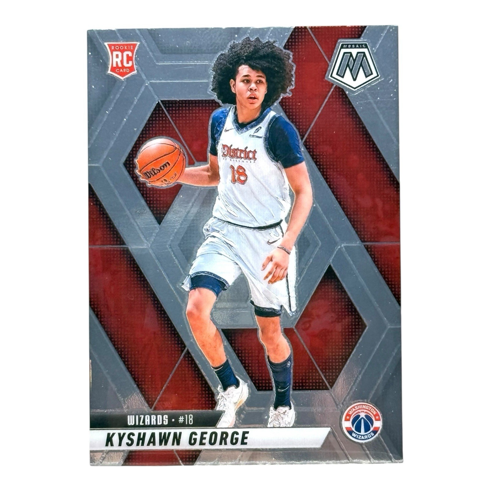 2024-25 Panini Mosaic - Rookies Kyshawn George #247 Silver Prizm (RC)