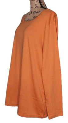 NWT - St John's Bay - 100% Cotton Mango Long Sleeve Essential Tee - Women's 3X