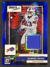 2022 Donruss Optic #DT-GD Gabriel Davis Donruss Threads Blue Hyper