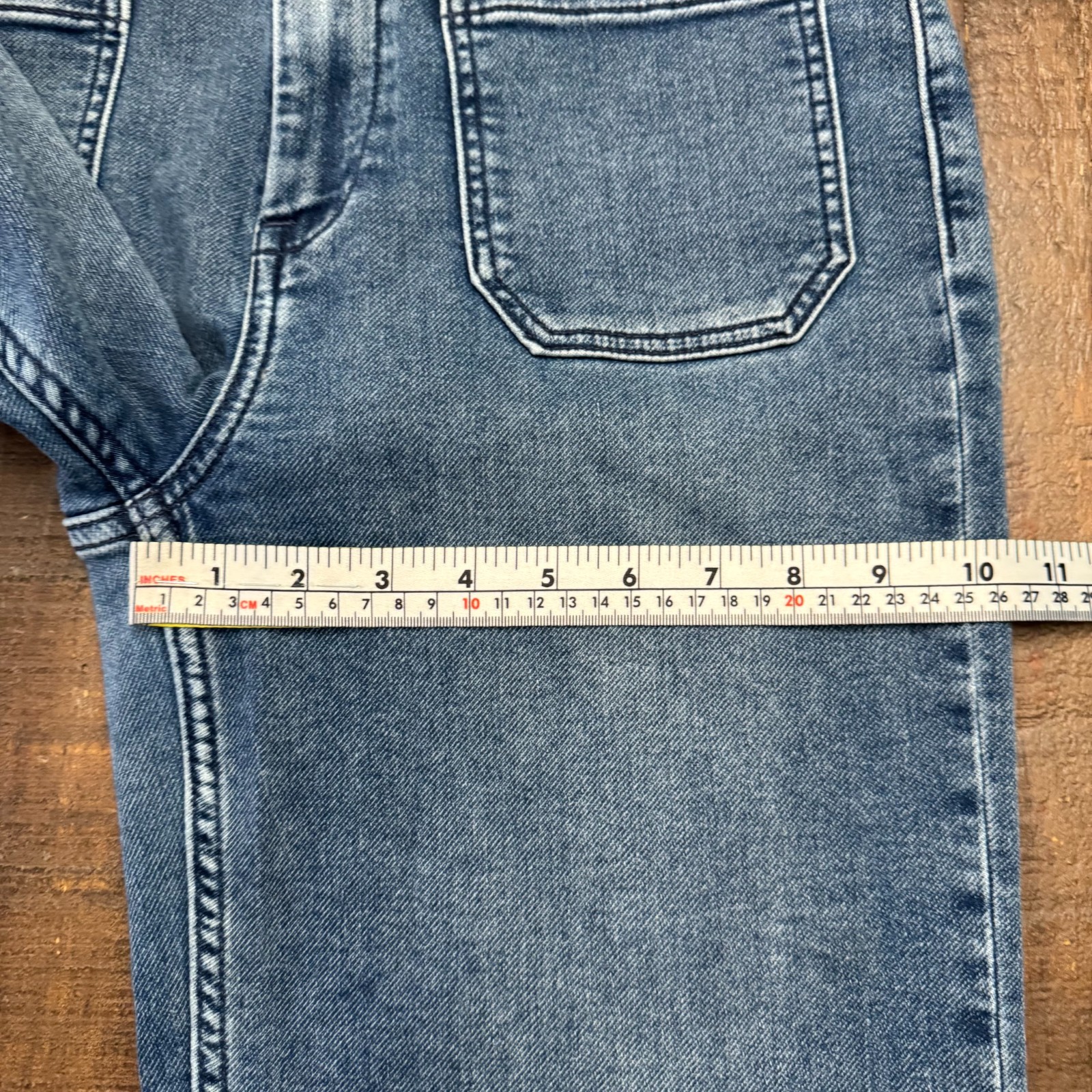 Faherty Stretch Terry Patch Pocket Flare Pant Sli… - image 15