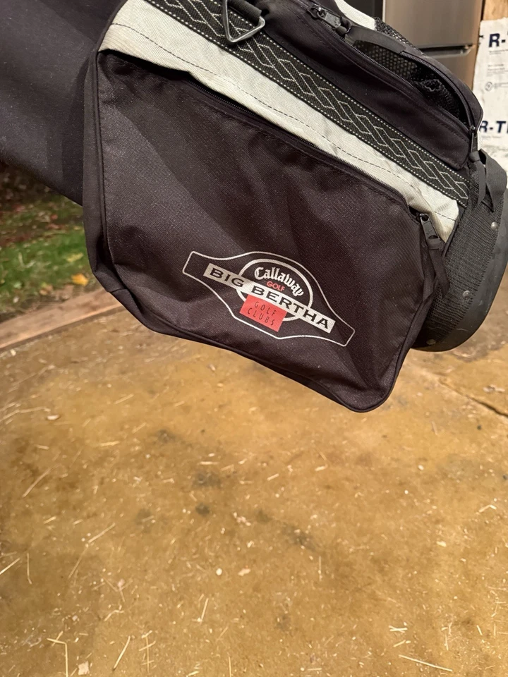 Bolsa de golf Callaway Big Bertha varios bolsillos 4 secciones negra bolsa de carro de pie Foto 3 de 3