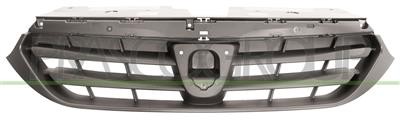 Grille centrale avant radiateur Dacia Lodgy 2012-2017 pare-choc thermique noir ABS