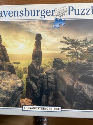 Puzzle 1000 Teile   Erleuchtung Elbsandsteingebirge ( Ravensburger 