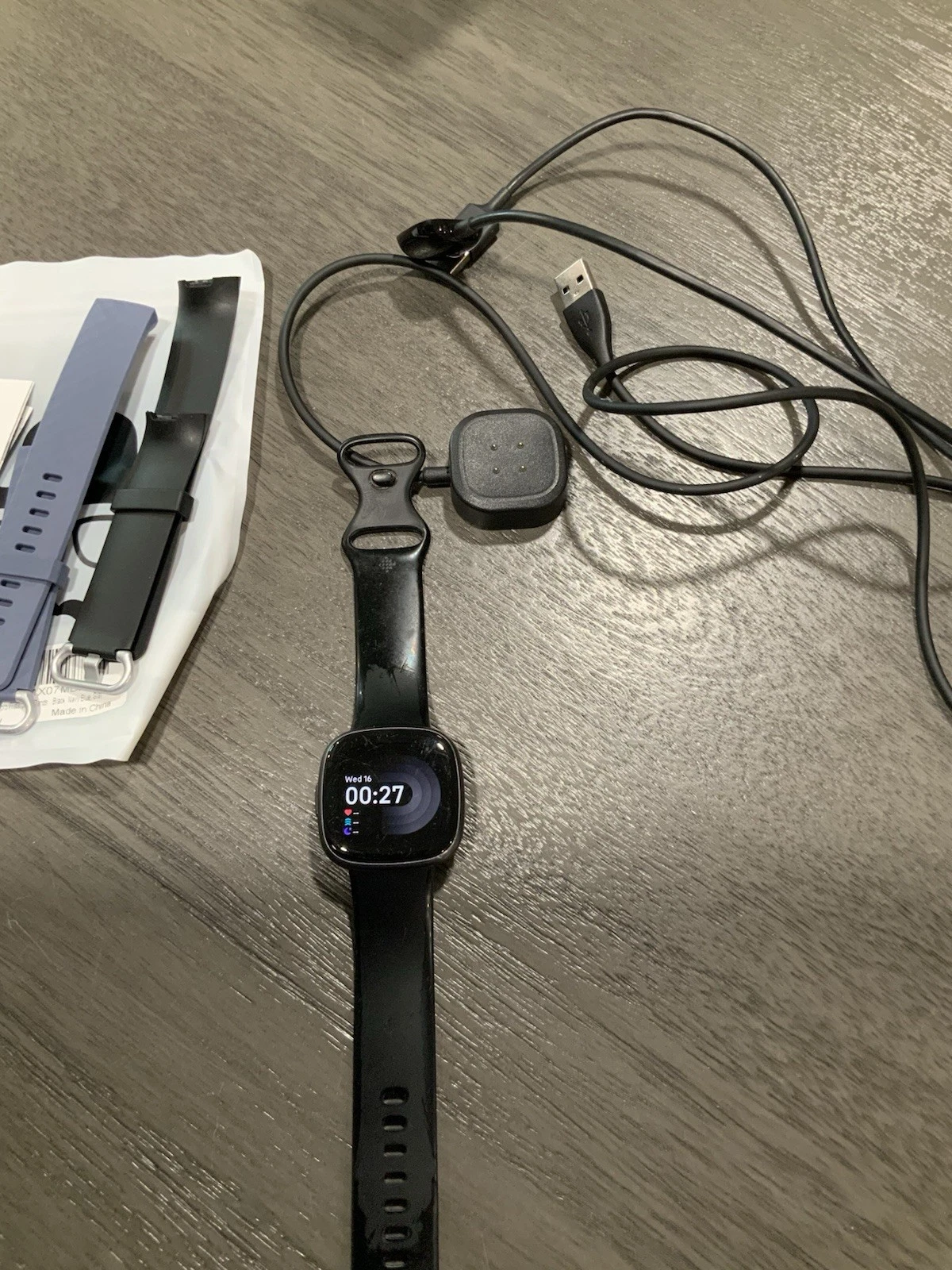 Fitbit Versa 3 GPS Smart Watch w/ Heart Rate Monitor FB511 - Black