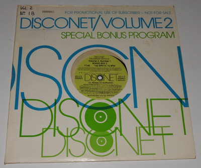 DISCONET VOLUME 2 NUMBER 1  VARIOUS DISCO AFRO CUBAN BAND CLASS KIKI DEE +