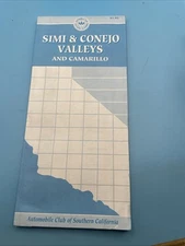 1993 AAA Simi And Conejo Valleys and Camarillo Map