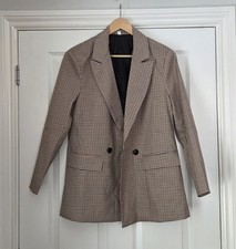 Oversized Check Blazer Size S