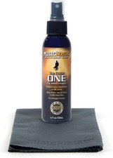 MusicNomad Guitar ONE All-in-1 Cleaner, Polish, and Wax and Microfiber Polishing