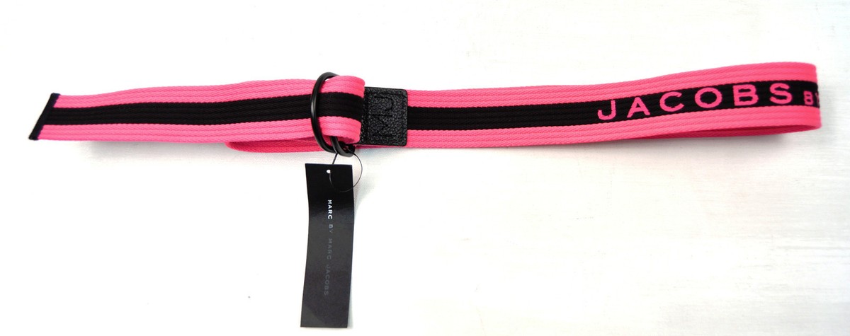 MARC JACOBS Black Pink Cotton BELT ONE SIZE NWT | eBay display picture 3