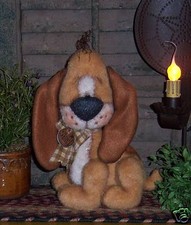 Primitive Raggedy Hound Puppy Dog Doll Paper Pattern 558