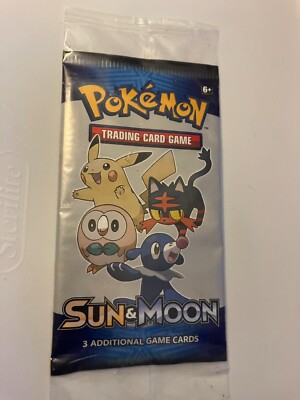 POKEMON TRADING CARD GAME NIP SUN & MOON 3 ADDITIONAL CARDS SEALED