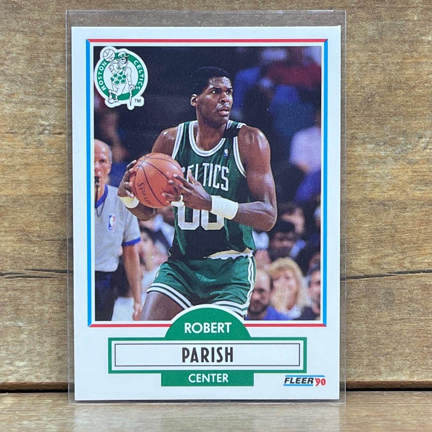 1990-91 Fleer Basketball Card #13 Robert Parish Boston Celtics