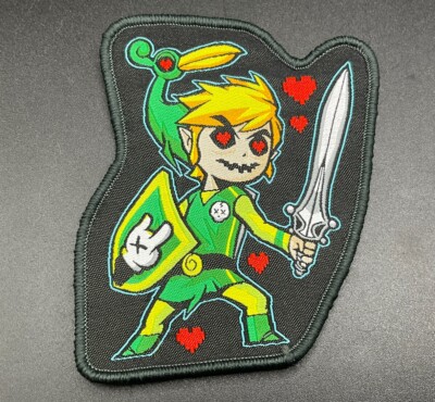 Castle x Grayscale Pixel Eyes Link EDC Woven Pouch Patch