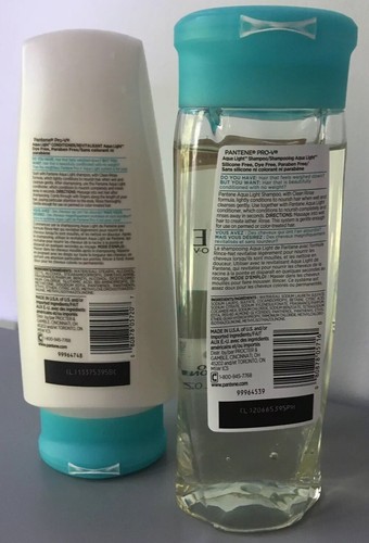 Set Pantene Pro-V Aqua Light Shampoo Conditioner Weightless 12.6 Ounces NOS New - Picture 10 of 10