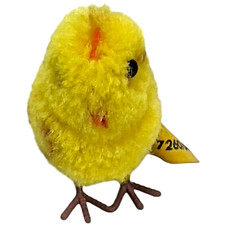 STEIFF Original 1960s Yellow Mini Chicken 2 inches / 6 cm WITH TAG VTG