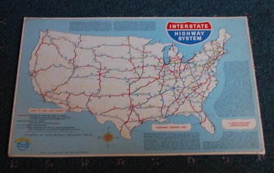 1964 Chevrolet Information Placard - Interstate Highway System