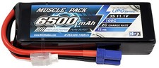 NHX Muscle Pack 3S 11.1V 6500mAh 100C Lipo Battery w/ EC5 Connector