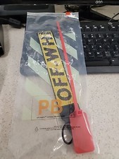 Off White Industrial Keychain Yellow