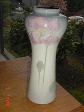 ANTIQUE WELLER ART POTTERY ETNA 10 INCH VASE NICE L@@K HIGH GLAZE