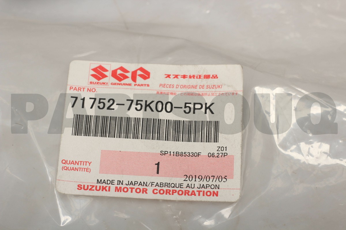 ム折 71760M55T30C48 Genuine Suzuki BEZEL COMP,FRONT FOG LAMP,L 71760