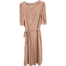 Albert Nipon VINTAGE Pale Pink Belted Dress EXTREMELY RARE