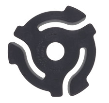 20 New "BLACK" 45 RPM RECORD INSERT ADAPTERS