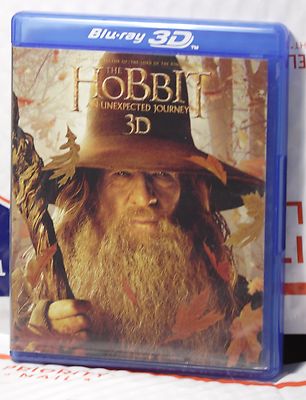 VERY GOOD HOBBIT UNEXPECTED JOURNEY 3D+2D+BLU-RAY PT.1+PT.2+ DVD! 5 DISC SET!