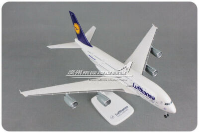 1:250 30CM Lufthansa AIRBUS A380 Passenger Airplane ABS Plastic